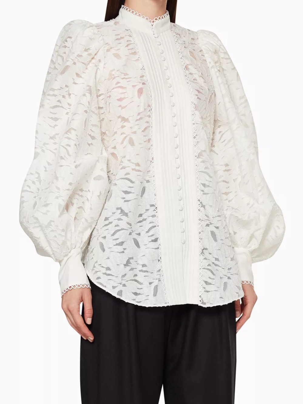 Acler Textured Lace Blouse Top